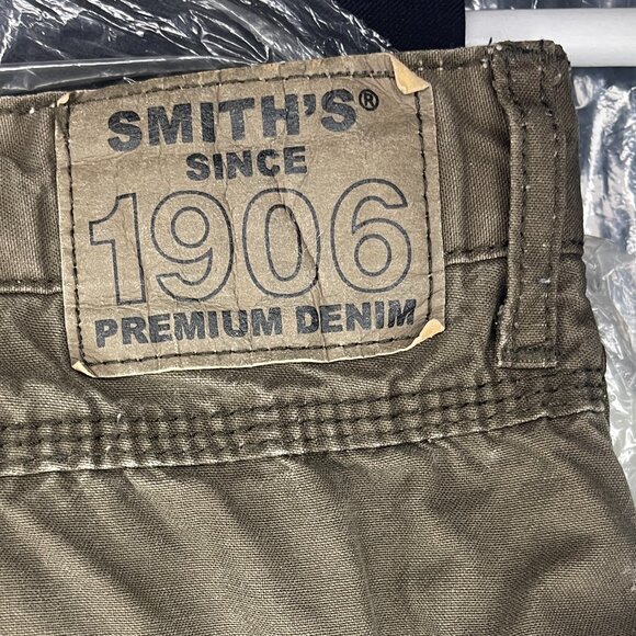 Smiths Workwear Pants Mens 38x32 Fleece Lined Pants Cargo Brown - Picture 5 of 6